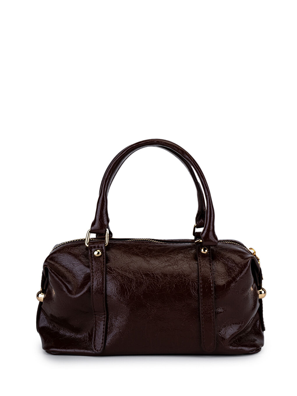 Kahverengi Rugan Suni Deri Çapraz Çanta Vanessa Acı Kahve