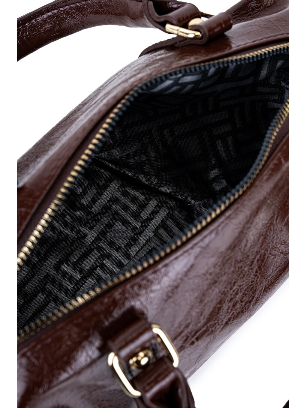 Kahverengi Rugan Suni Deri Çapraz Çanta Vanessa Acı Kahve-4