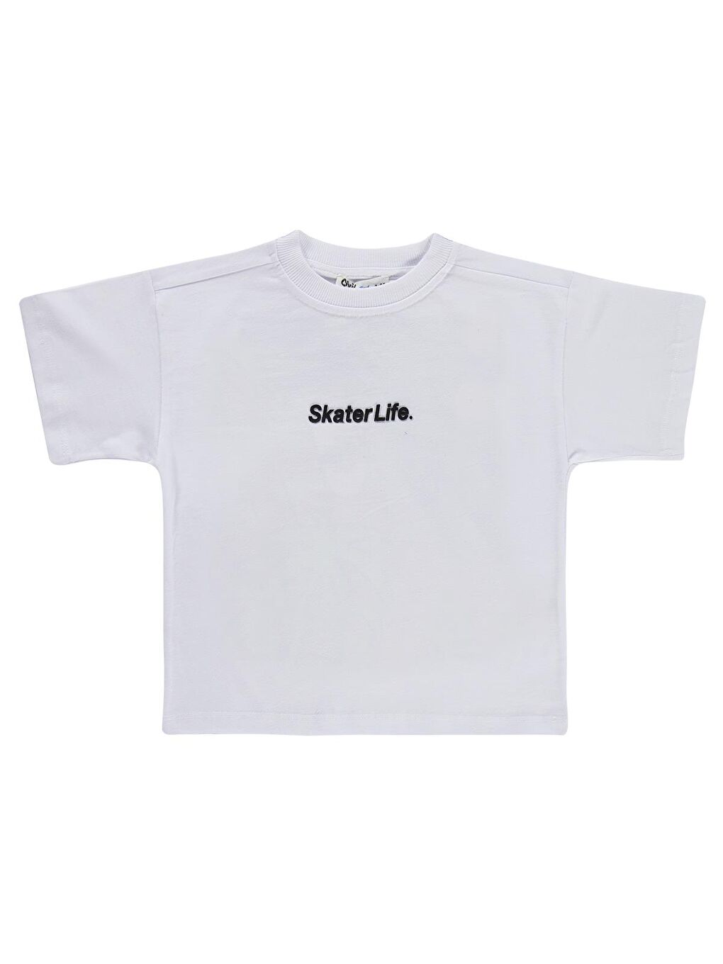 Boys Skater Life Baskılı 2-5 Yaş Tişört - Beyaz