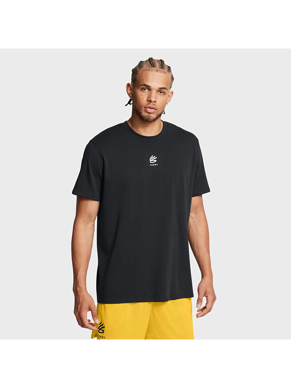 Cury Heavyweight Logo Erkek Siyah Tişört
