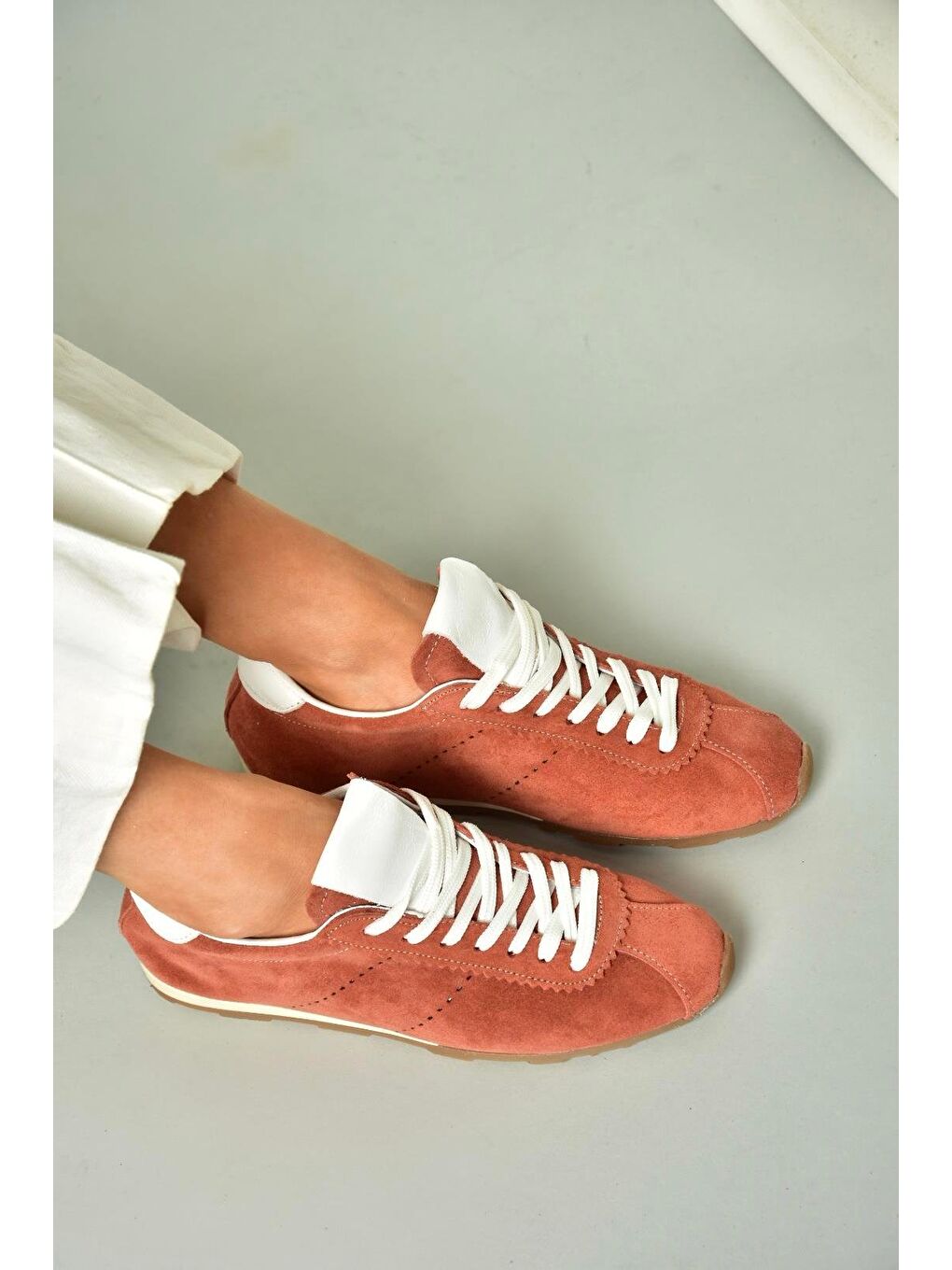 Kahverengi U3123116 Kiremit Kadın Sneakers-3