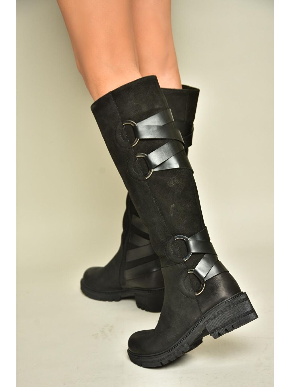 T6540472 Siyah Kadın Çizme-1