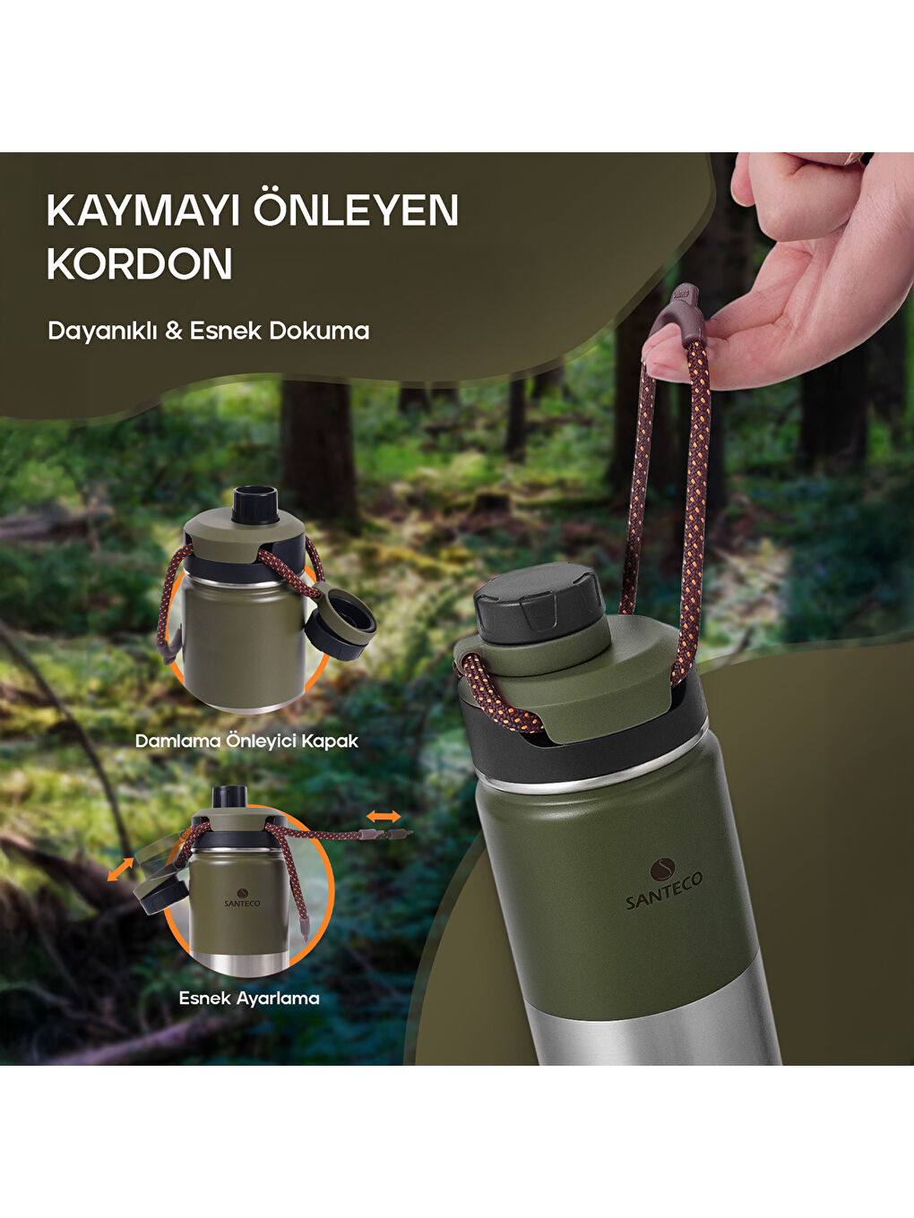 Ktwo Sporcu Termosu 500 Ml-Yeşil-4