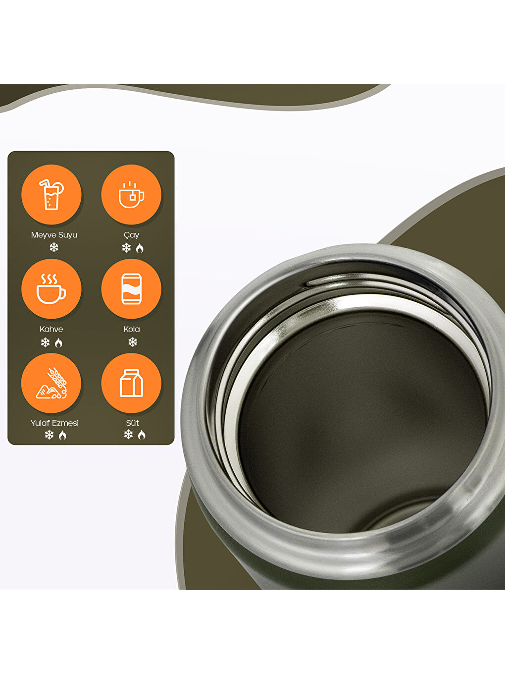 Ktwo Sporcu Termosu 500 Ml-Yeşil-5