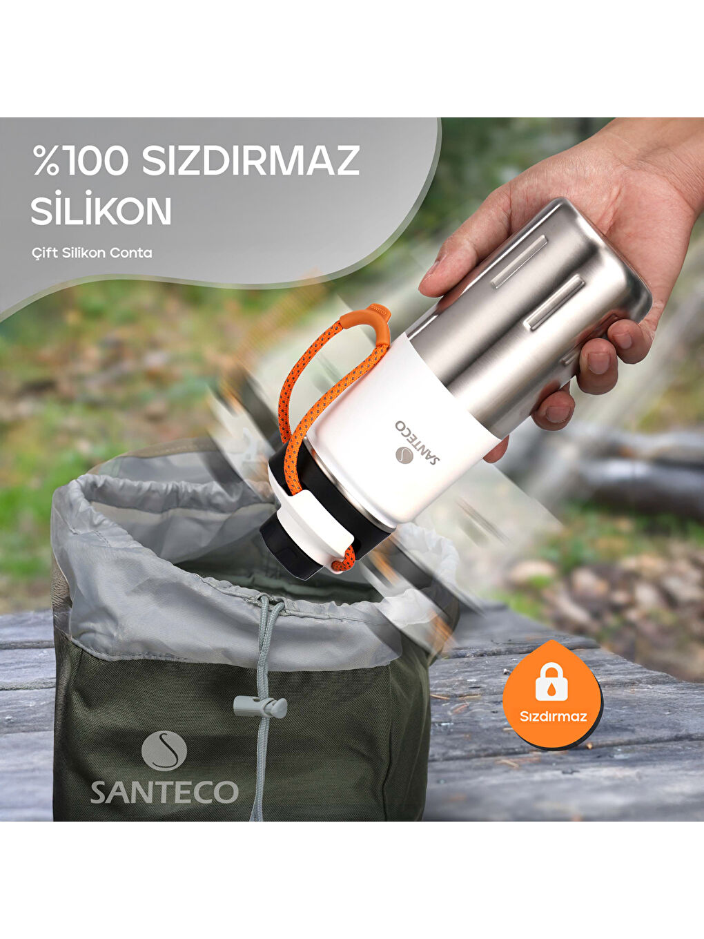 Ktwo Sporcu Termosu 500 Ml-Beyaz-5