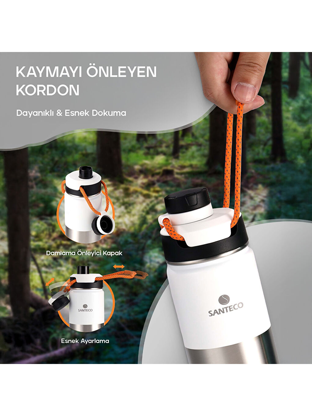 Ktwo Sporcu Termosu 500 Ml-Beyaz-9