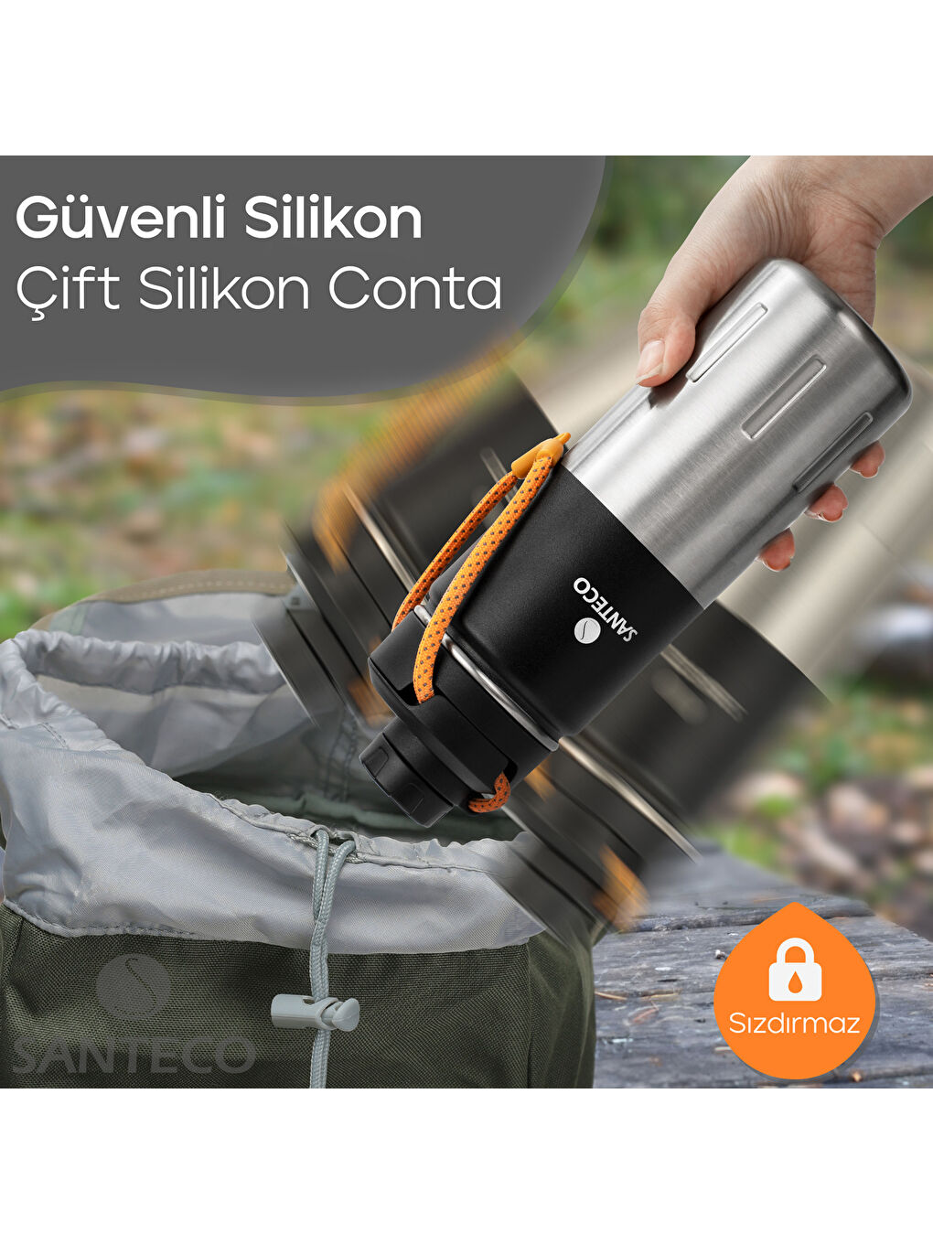 Ktwo Sporcu Termosu 500 Ml-Siyah-6