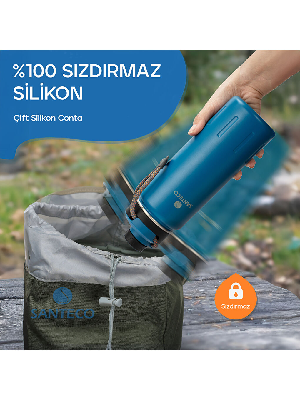 Ktwo Sporcu Termosu 710 Ml-Mavi-5