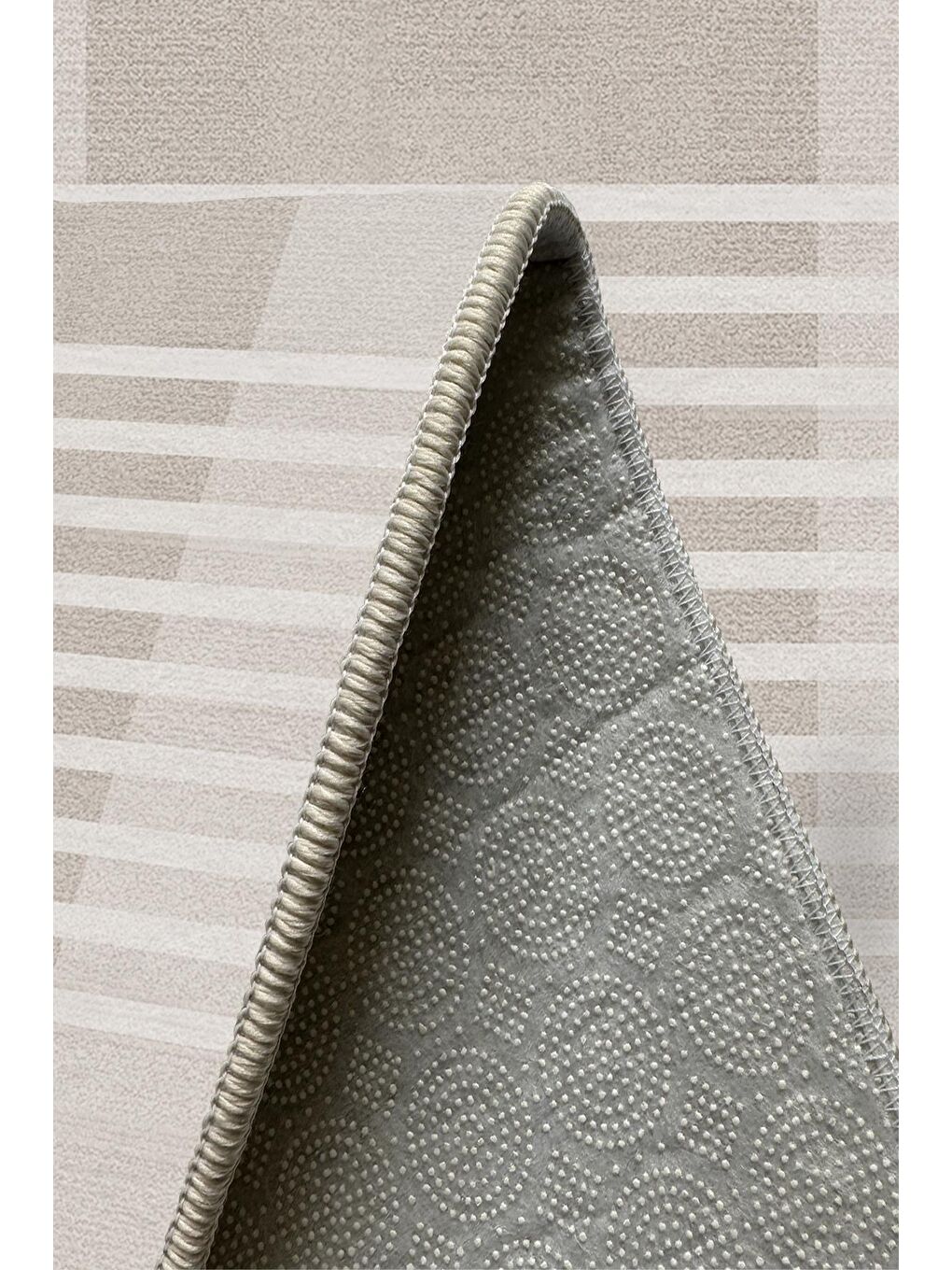 Kahverengi Özel Tasarım, Kaymaz Taban, İnce, Yıkanabilir, Modern Halı WOOKECE1483 180x280-5