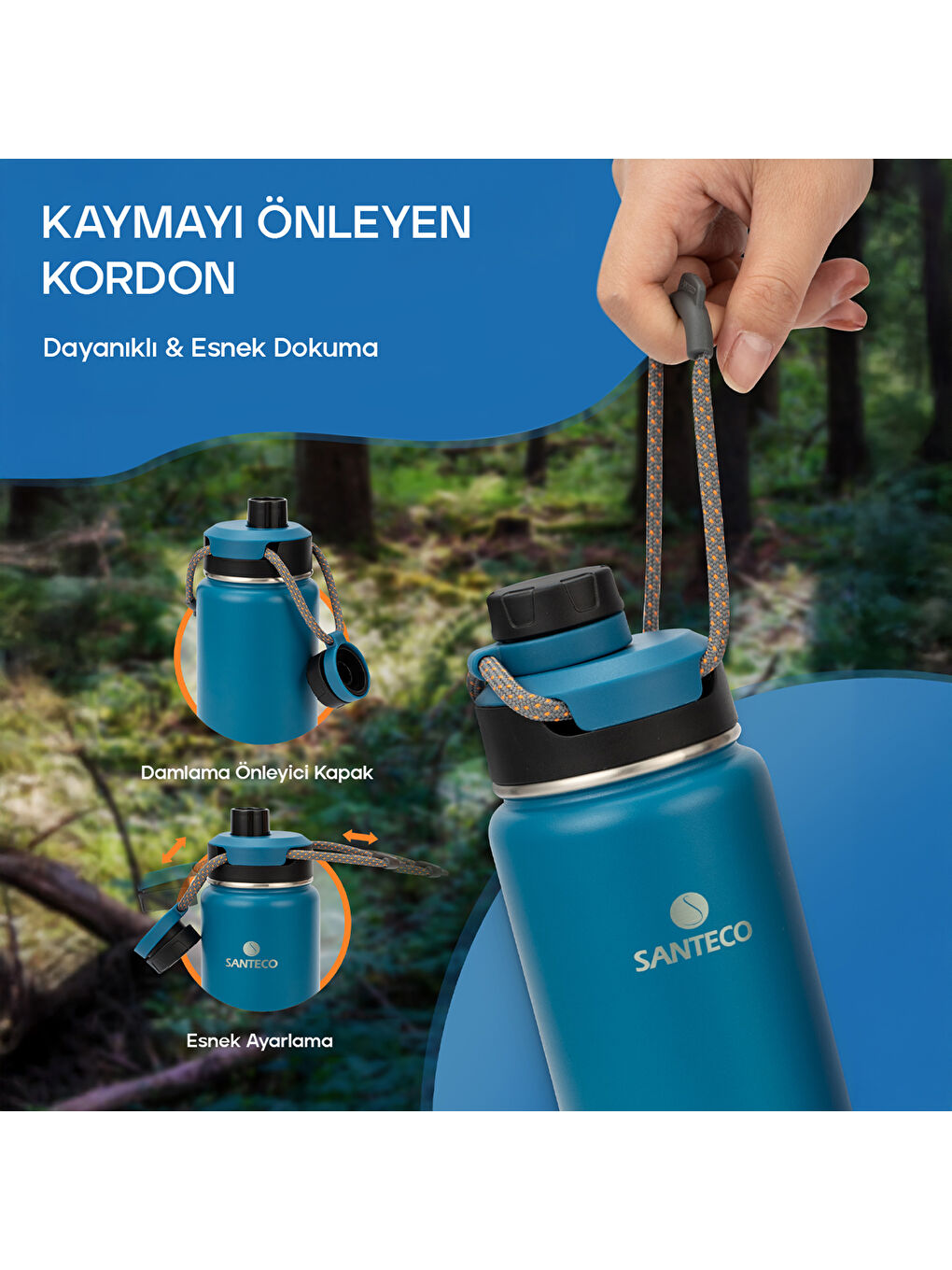 Ktwo Sporcu Termosu 710 Ml-Mavi-9