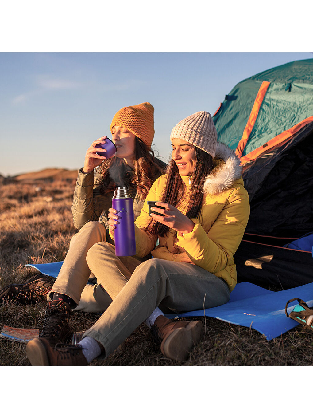 Kolima 2 Kapaklı Termos 1 L-Mor-3