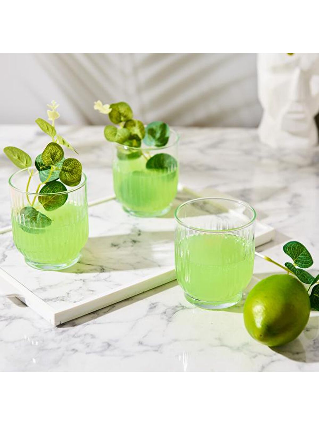 Renksiz Tokyo 3'lü Kısa Meşrubat Bardağı - Şeffaf - 330 ml