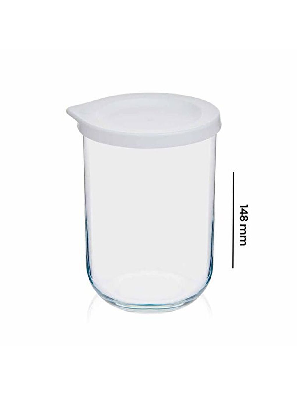 LAV Renksiz Duo Cam Kavanoz - 1000 ml - 4