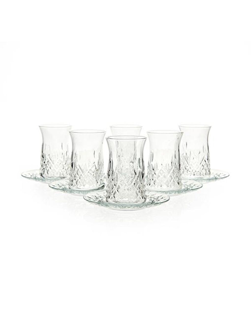 LAV Renksiz Odin 12 Parça Çay Seti - 170 ml - 2