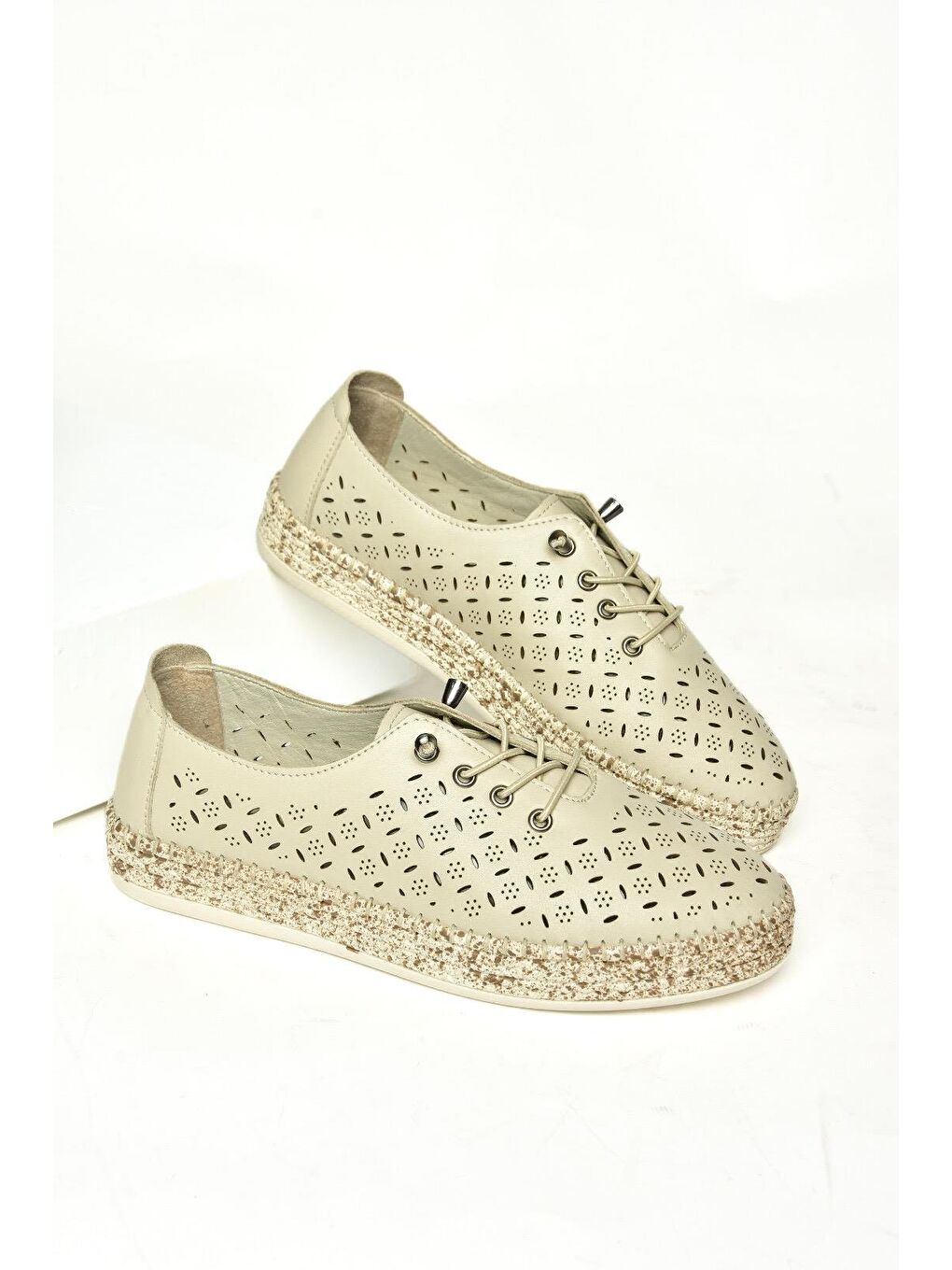 U5551001 Bej Kadın Ayakkabı-2