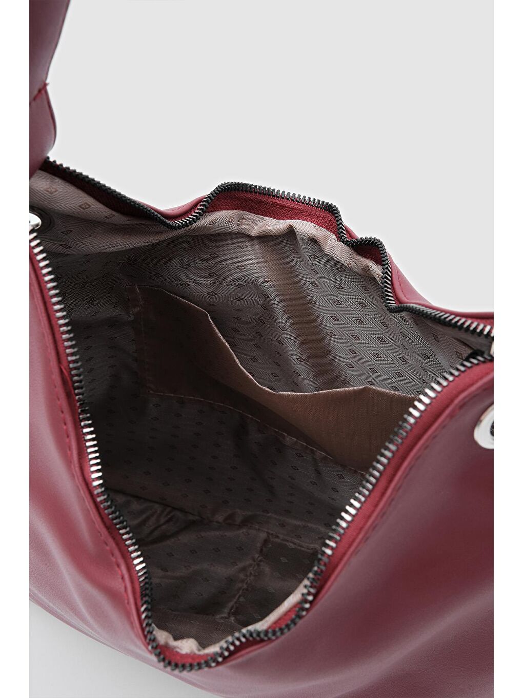 Valerie Oval Omuz Çantası Bordo-4