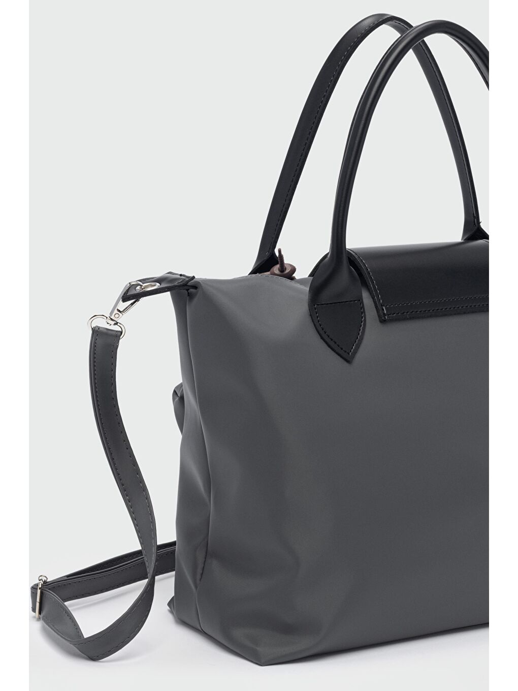 Booster Charmlı Omuz Çantası Antrasit-3