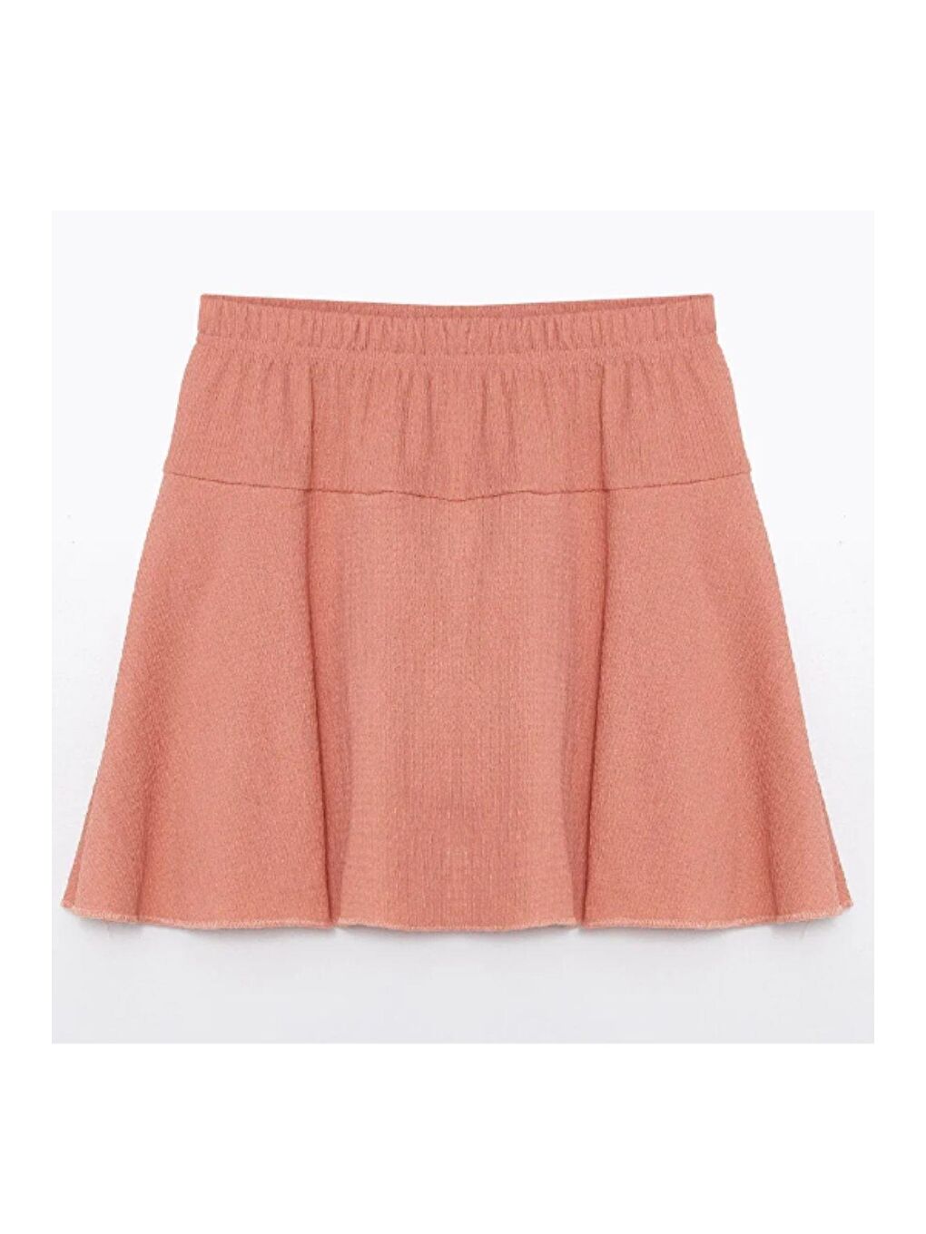 Pembe Kız Çocuk Şort Etek Beli Lastikli Somon - Bürüm