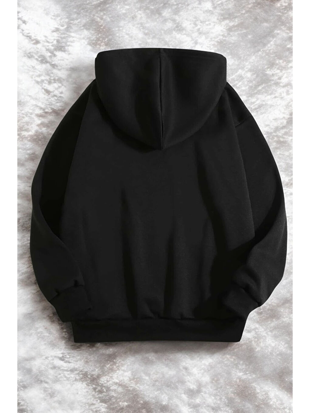 uyguntarz Siyah Yaramaz Kedi Baskılı Oversize Sweatshirt - 1