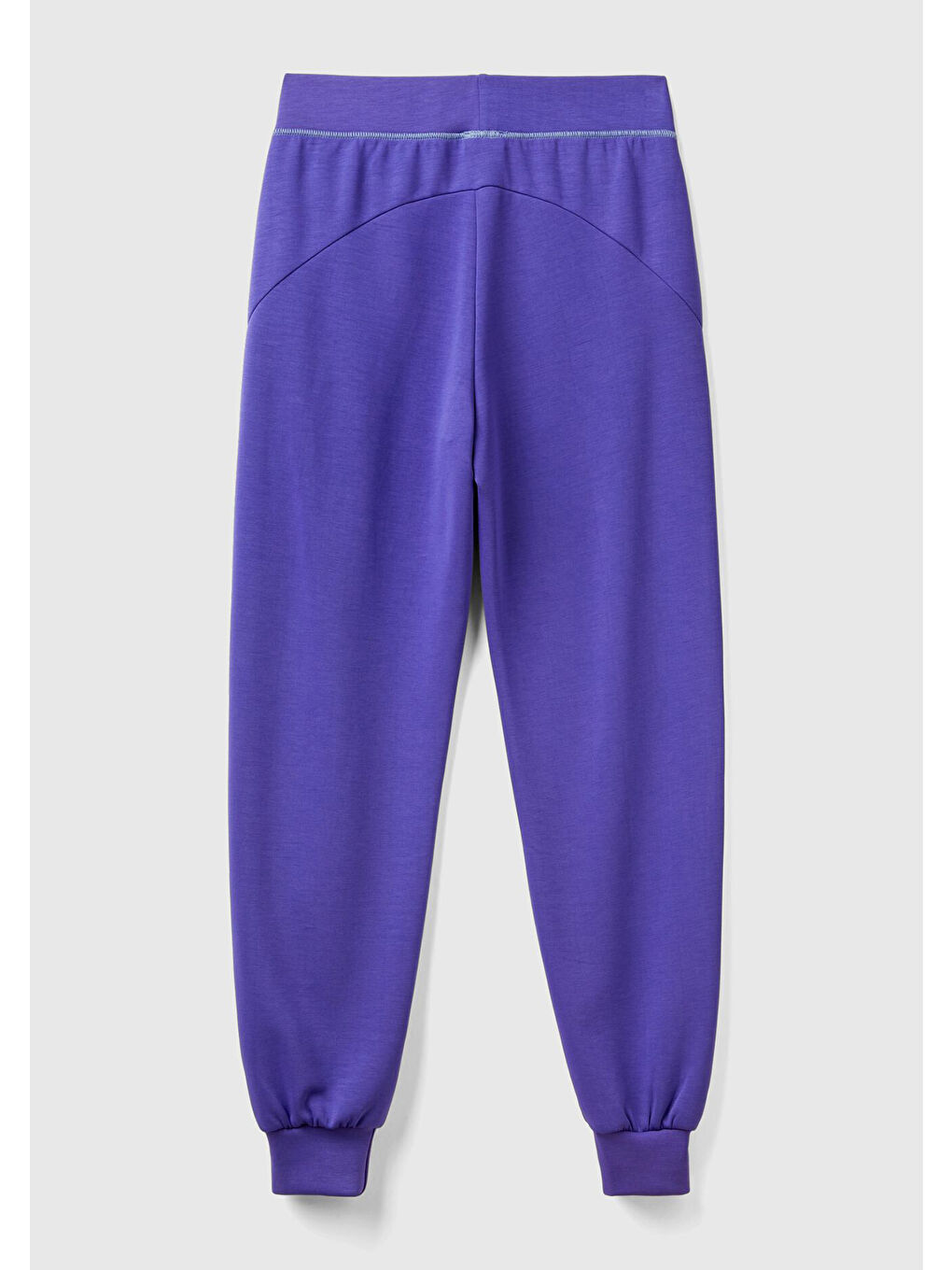 Kadın Mor Modal Karışımlı Önü Logo Detaylı Bilek Manşetli Eşofman Altı-4