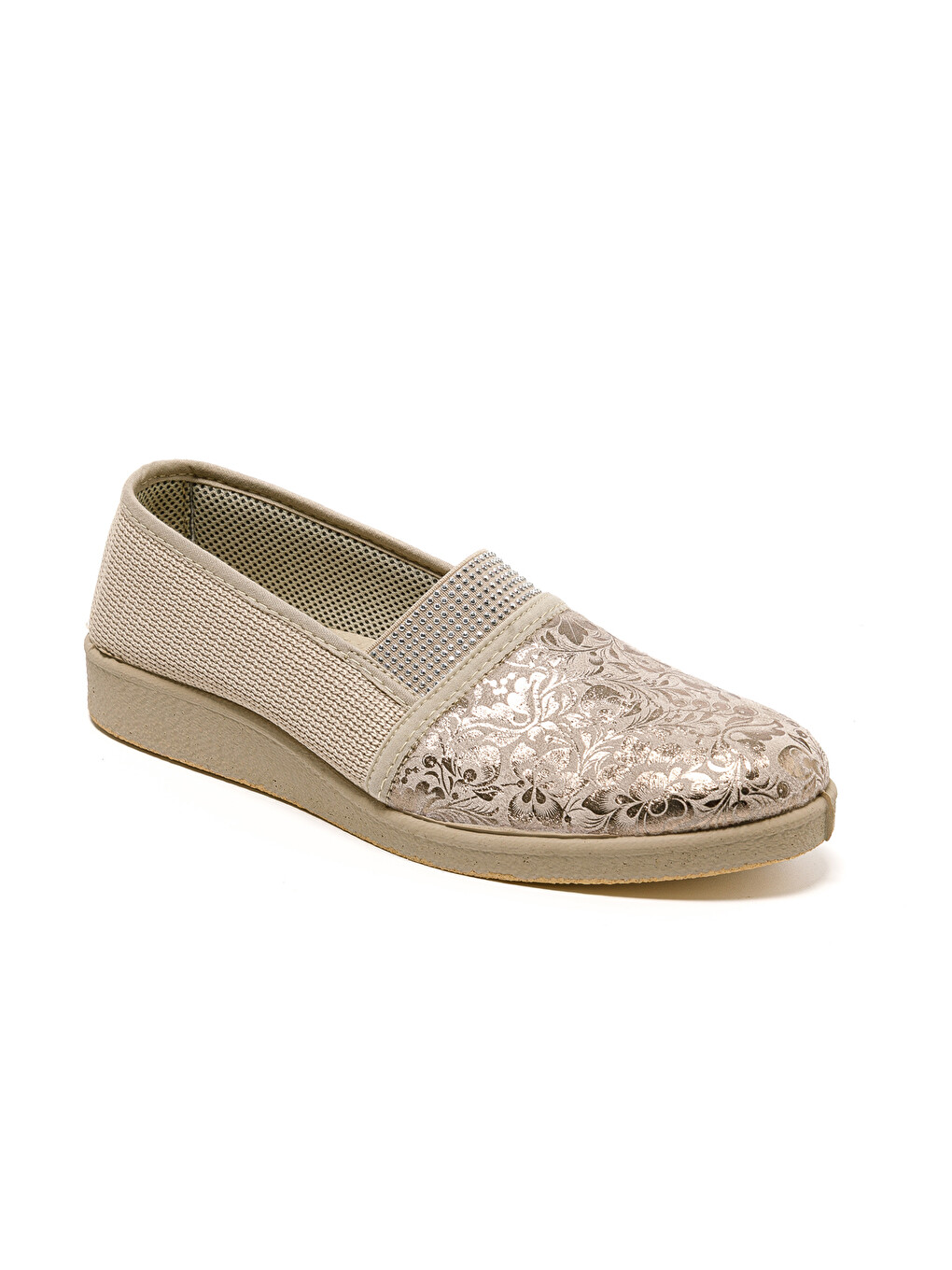Bej Kadın Sandalet 7827 STRETCH WOMEN'S FOOTWEAR Beige-1