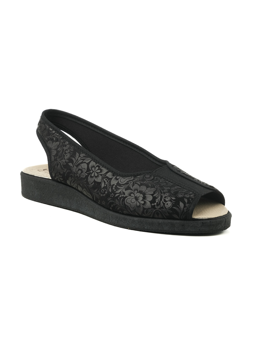 Siyah Kadın Sandalet 983 STRETCH WOMEN'S FOOTWEAR Black