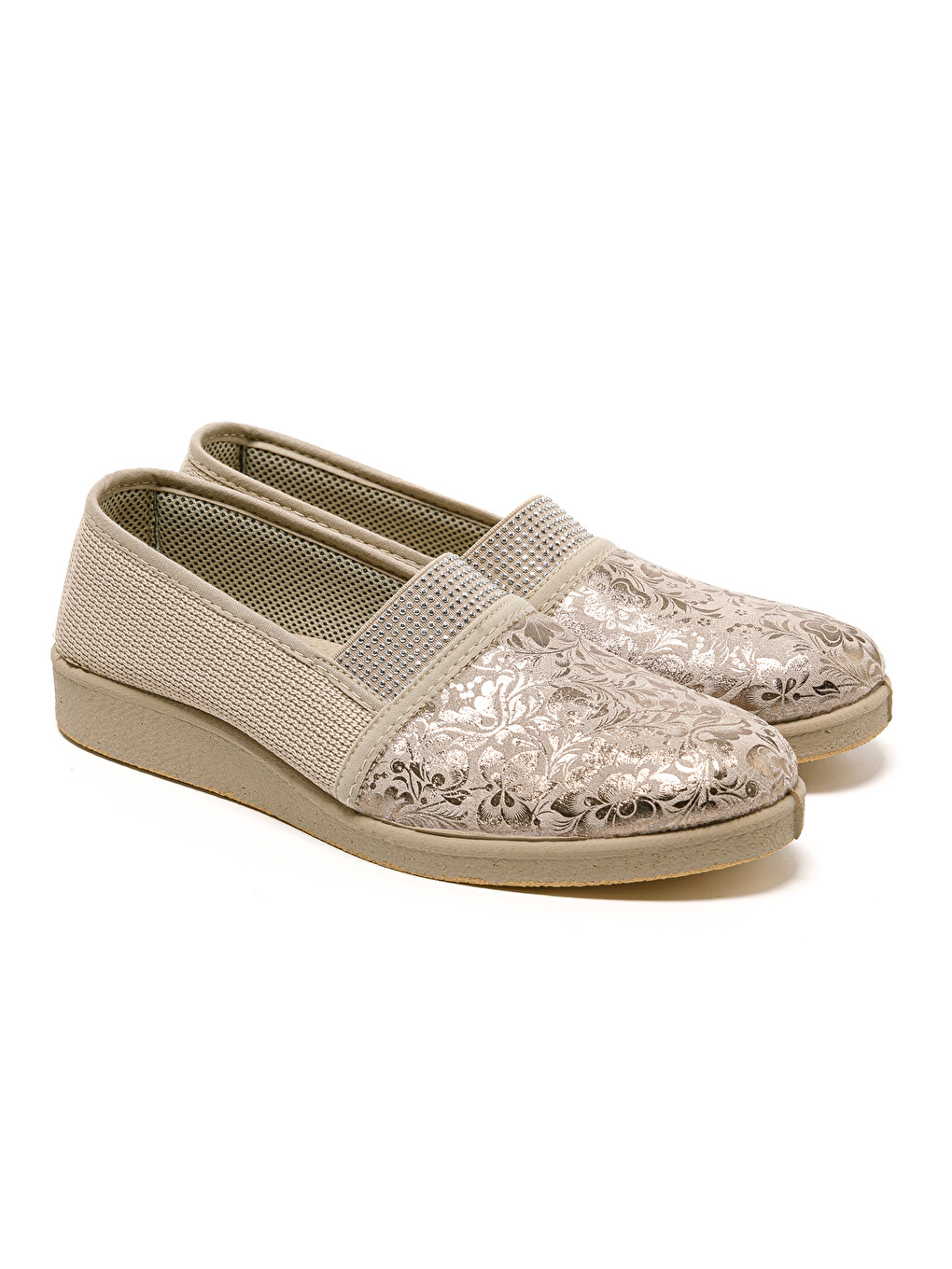 Bej Kadın Sandalet 7827 STRETCH WOMEN'S FOOTWEAR Beige-2