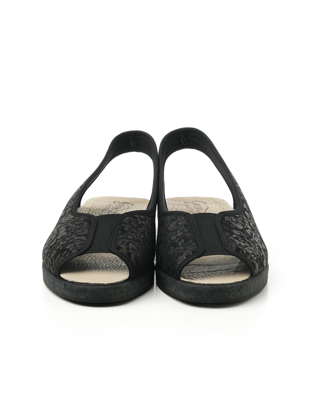 Siyah Kadın Sandalet 983 STRETCH WOMEN'S FOOTWEAR Black-1