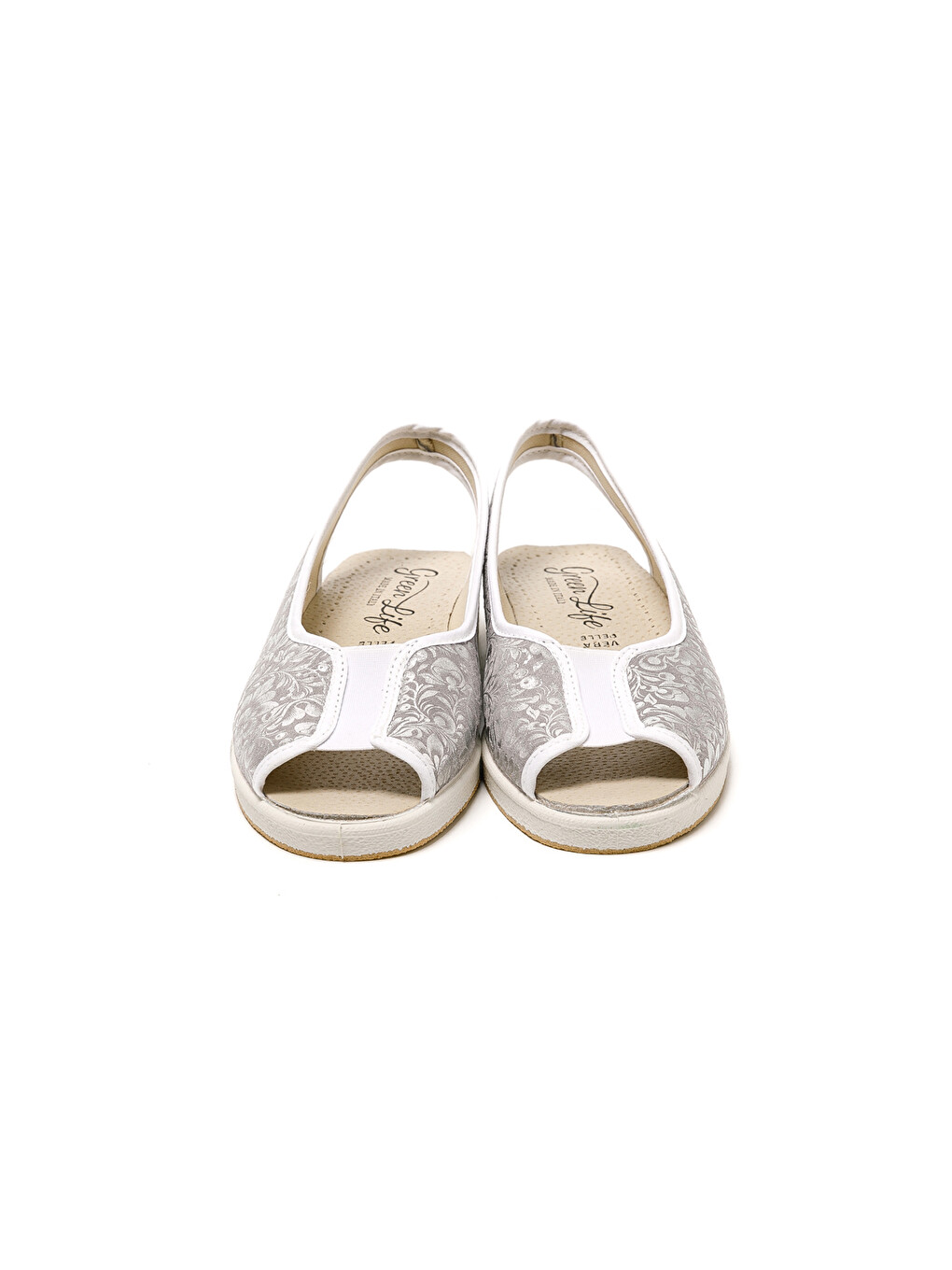 Gri Kadın Sandalet 983 STRETCH WOMEN'S FOOTWEAR Silver-3