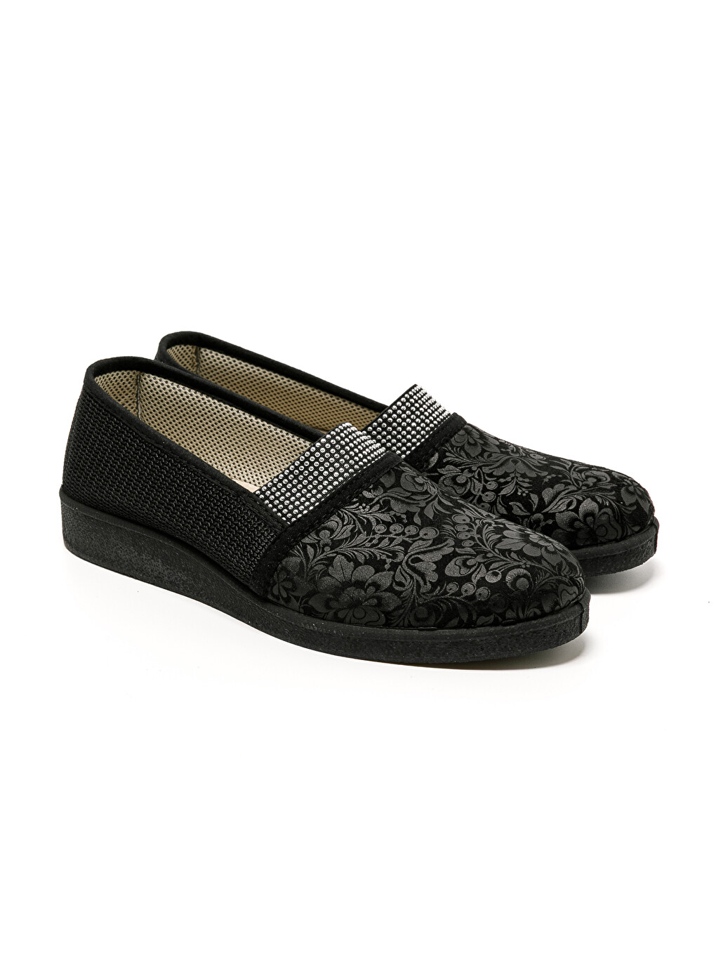 Siyah Kadın Sandalet 7827 STRETCH WOMEN'S FOOTWEAR Black-1