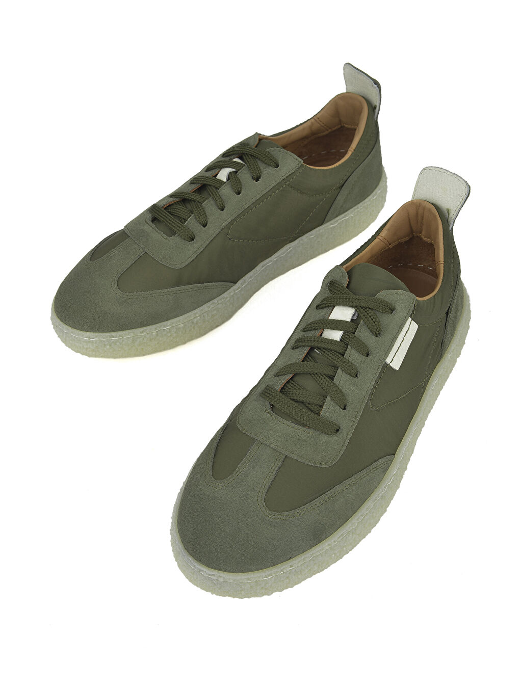 Erkek Hakiki Deri Sneaker 1431026Z219 Haki-4