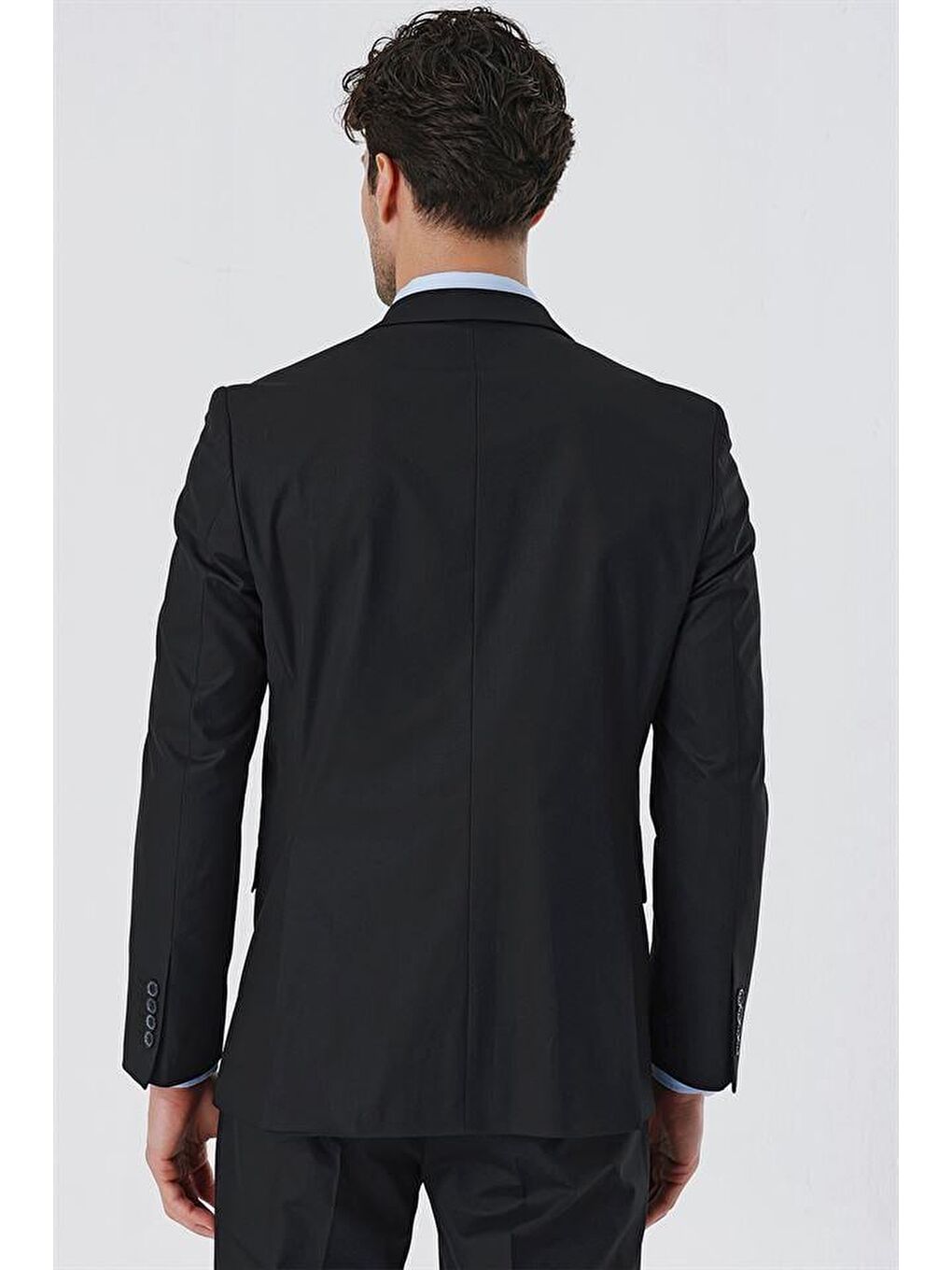 Siyah Kırlangıç Yaka Astarlı 6 Drop Comfort Fit Rahat Kesim Klasik Takım 1001230153-6
