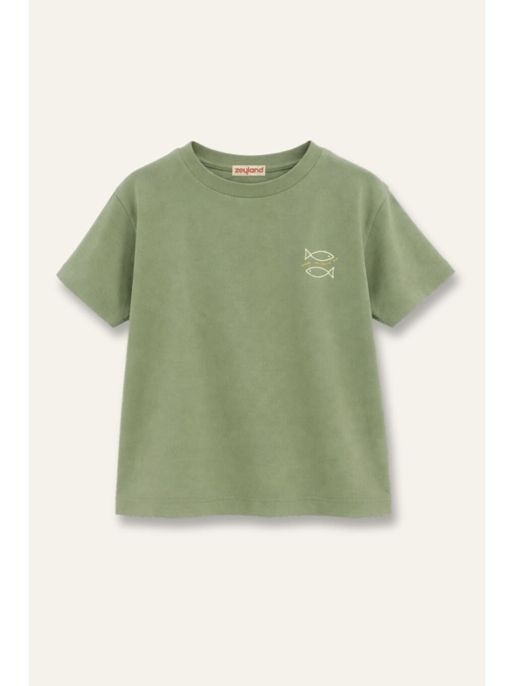 Erkek Çocuk Tshirt - Haki-1