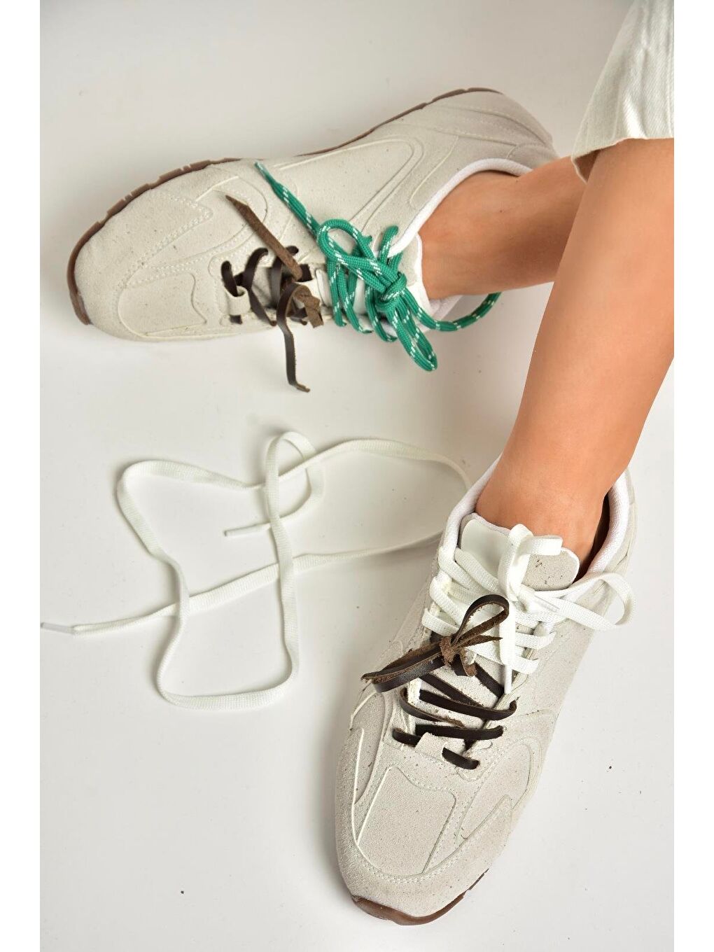 U8461440 Gri Kadın Sneakers-5