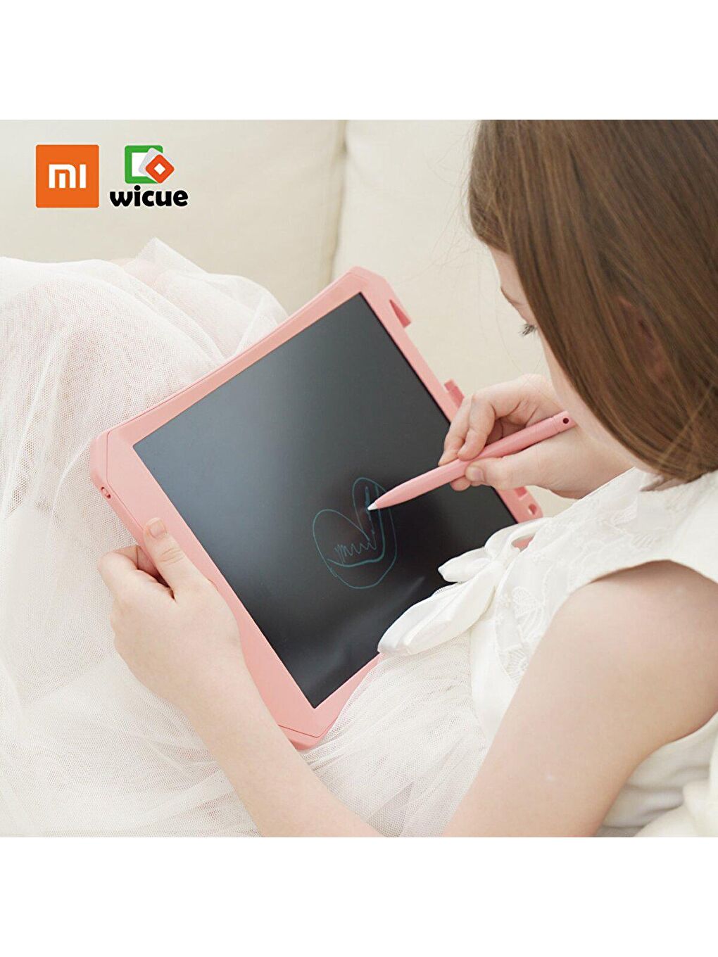 Wicue 11 LCD Dijital Çizim Tableti Pembe-2