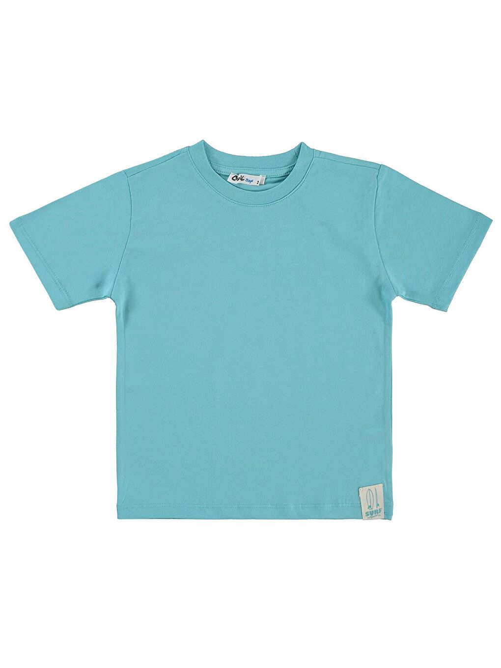Boys Basic Surf Etiketli 2-5 Yaş Tişört - Yeşil