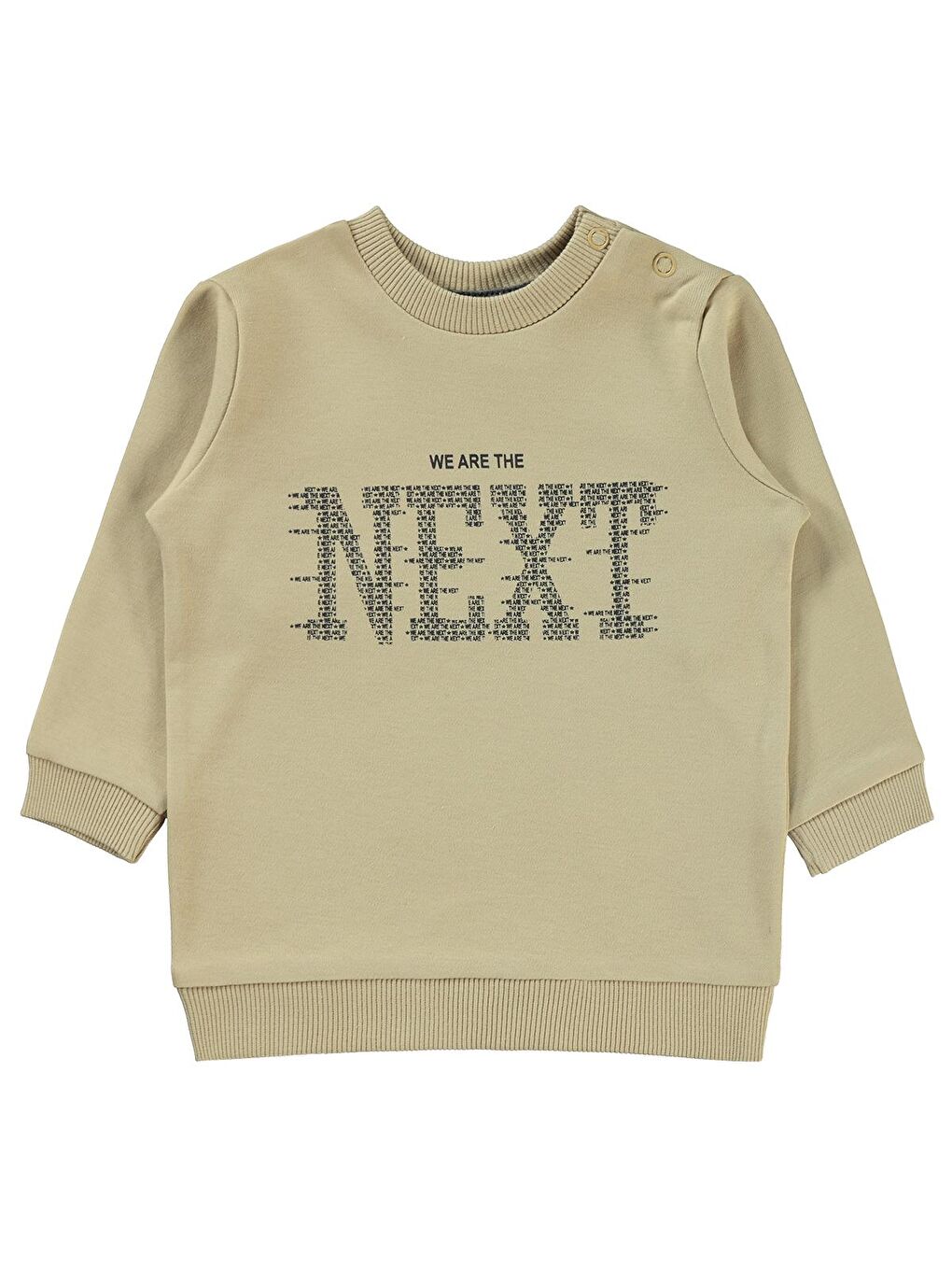 Kahverengi Baby Erkek Bebek Sweatshirt 6-18 Ay Sütlü Kahve