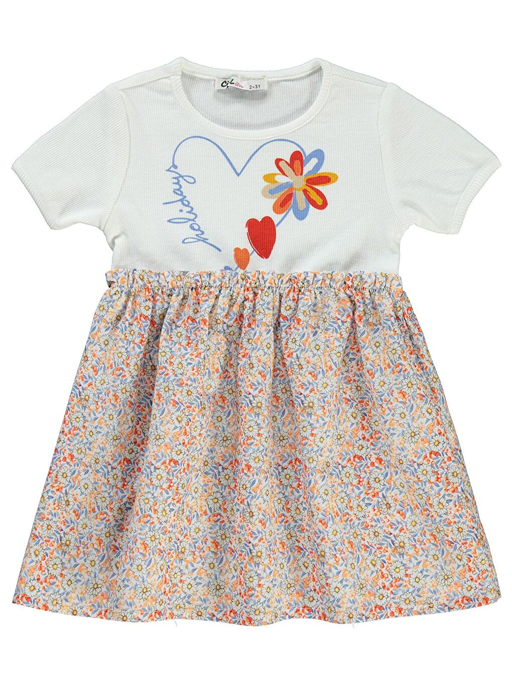 Girls Kız Çocuk Elbise 2-5 Yaş Mercan