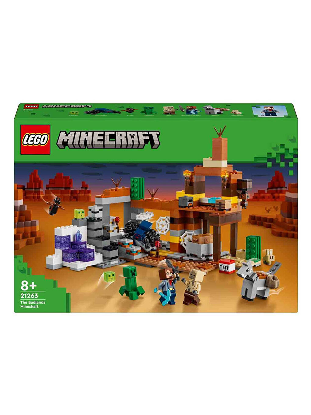 Lego Renksiz Minecraft Çorak Arazi Maden Kuyusu Video Oyunu Oyuncağı 21263 - 5