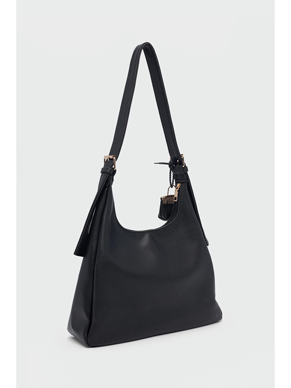 Guts Charmlı Salaş Omuz Çantası Siyah-3