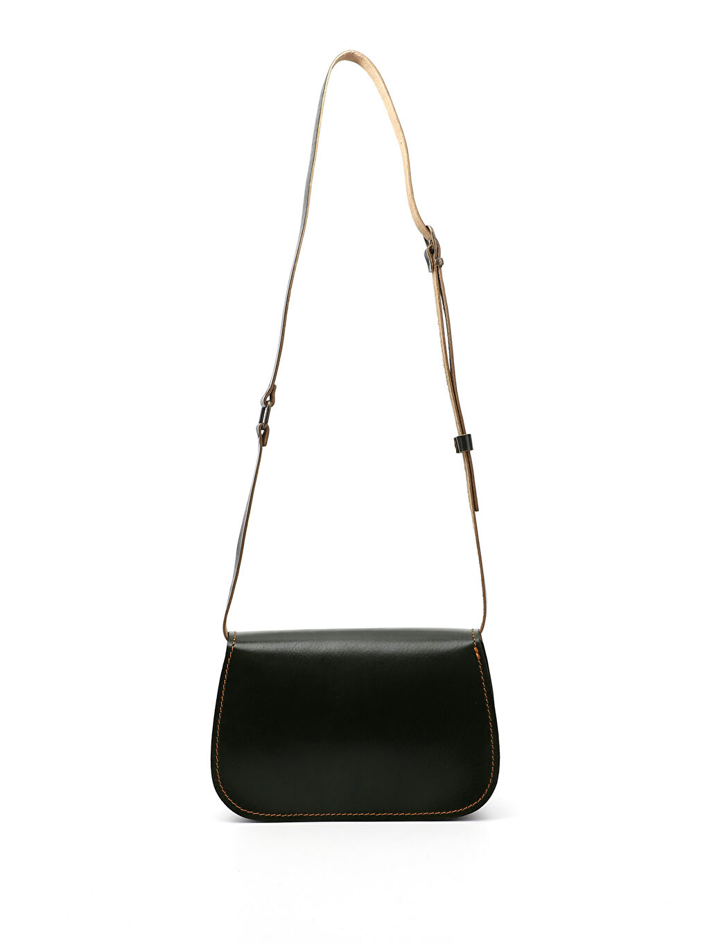 Kadın KOYU HAKİ Vaketa Hakiki Deri Omuz ve Postacı Çantası-3