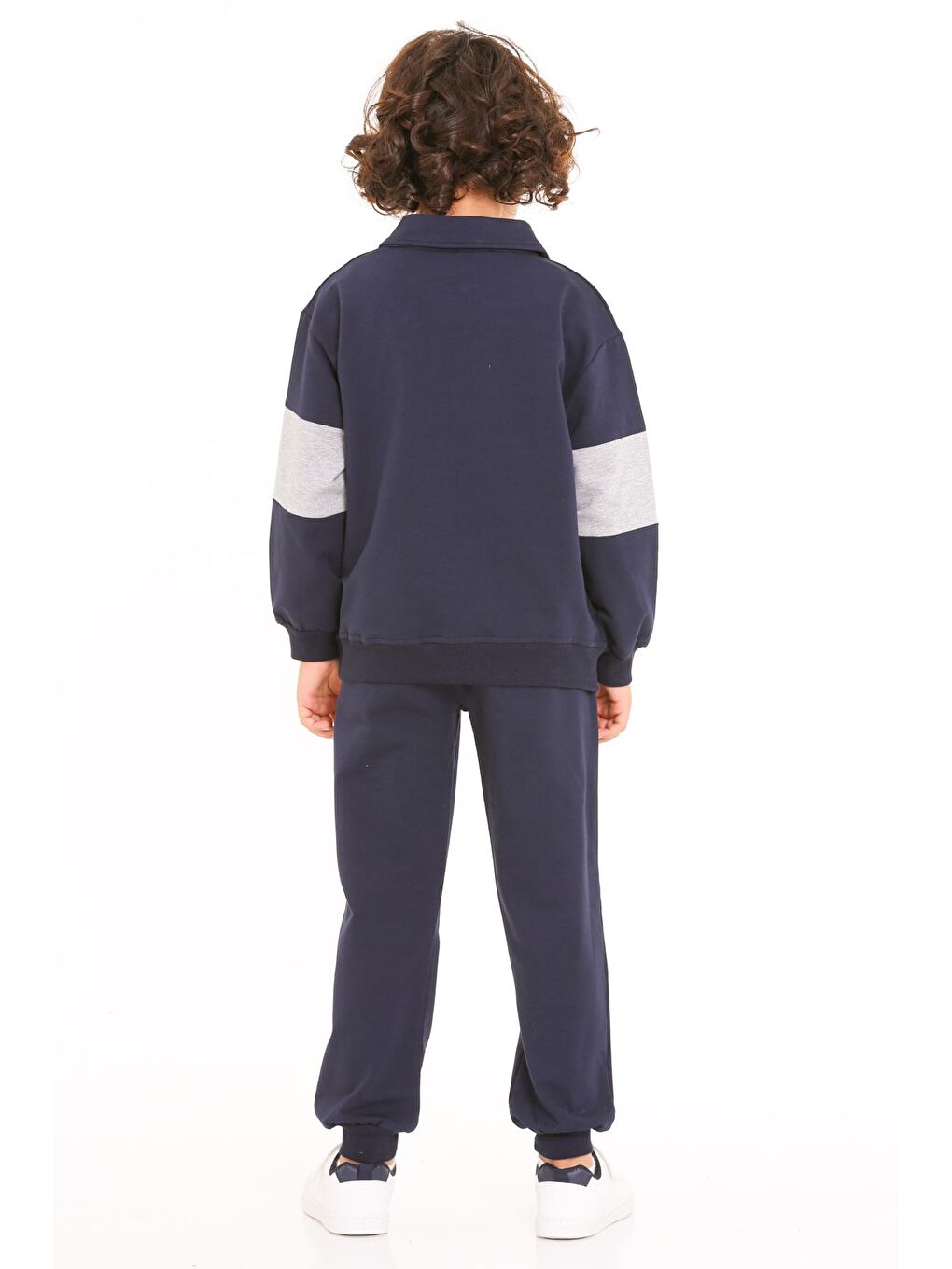 Erkek Çocuk Lacivert Handsome Brave Baskı 5-9 Yaş Takım - 23296-2-4