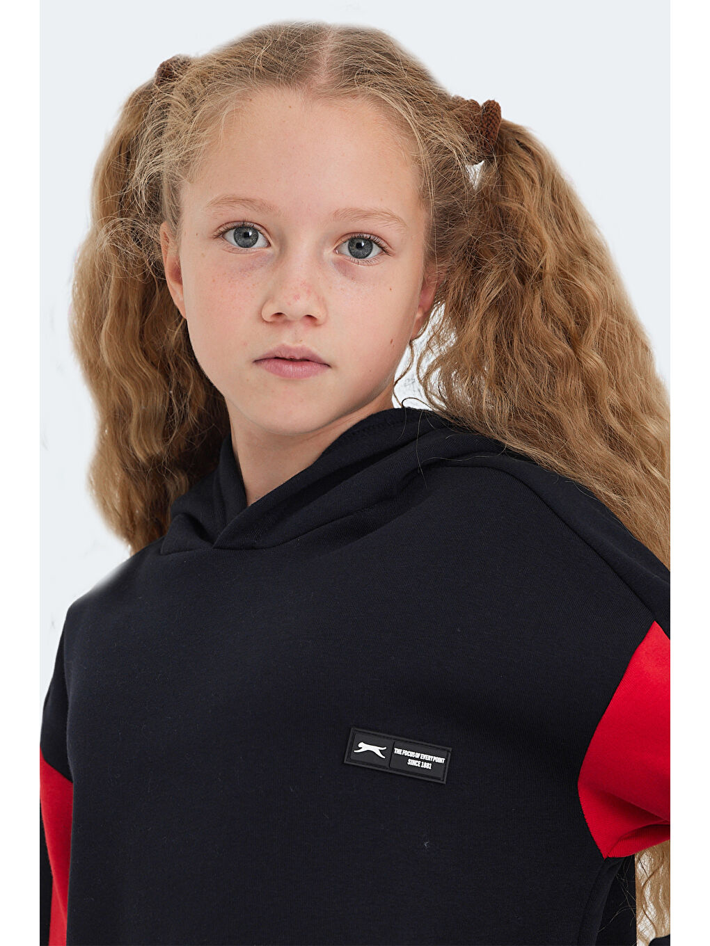 SLAZENGER Kız  Çocuk Sweatshirt Lacivert / Kırmızı - 3