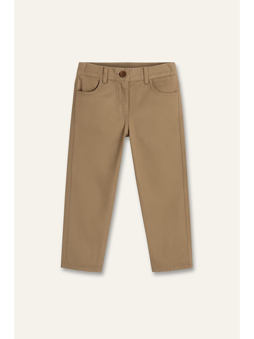 Kahverengi Erkek Çocuk Gabardin Pantolon - Camel