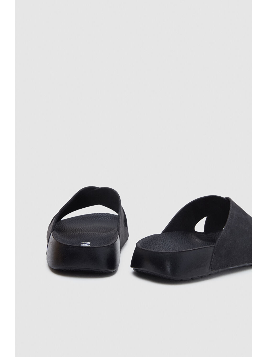 Twn Siyah Çapraz Bant Terlik-4