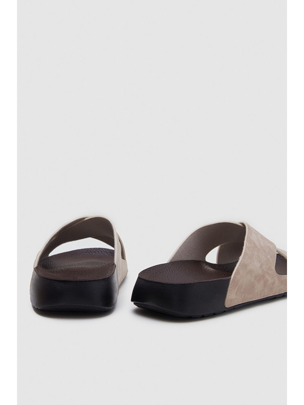 Twn Bej Çapraz Bant Terlik-4