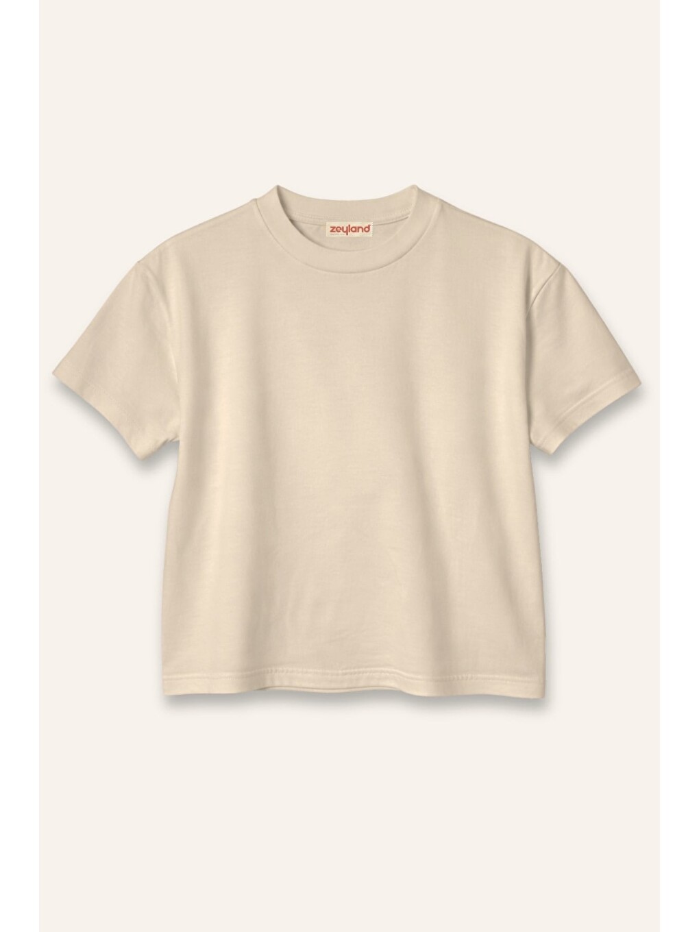 Bej Kız Erkek Çocuk Oversize T-Shirt - Beige