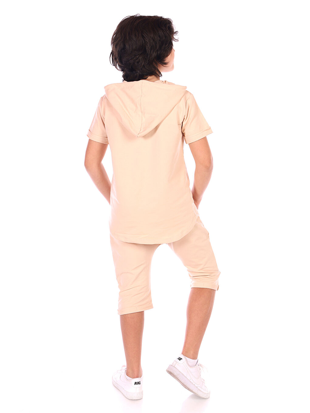 Toontoykids Bej Erkek Çocuk Kids Wear Baskılı Bermuda Takım - 2