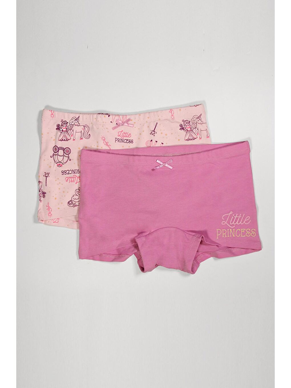 2'Li Paket Princess Kız Çocuk Boxer Lila-Pembe
