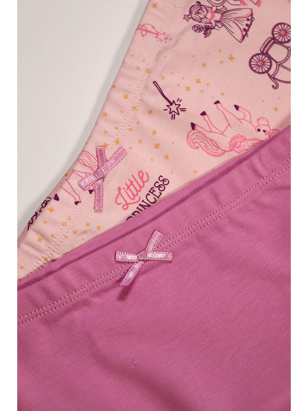 2'Li Paket Princess Kız Çocuk Boxer Lila-Pembe-1